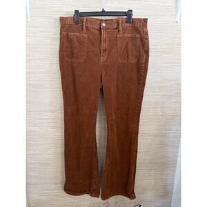 Gap 70's Flare Brown Front pocket Corduroy's women's size 18
